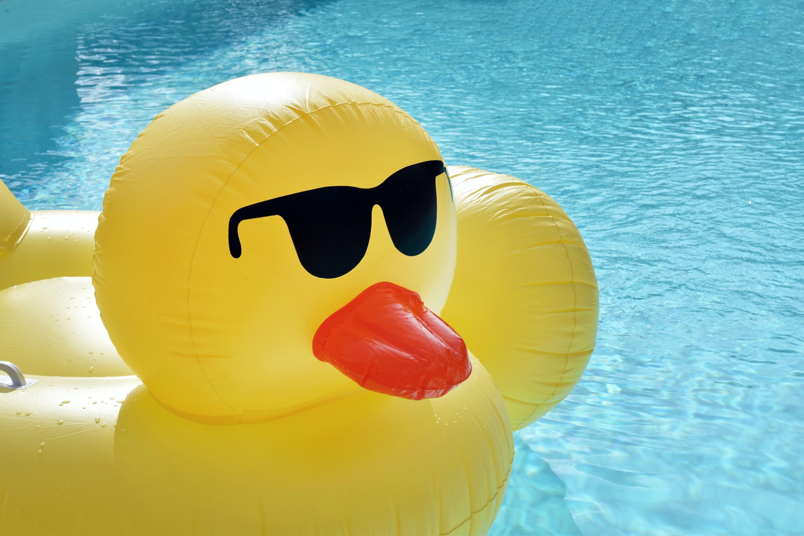 A yellow duck floaty - summer fundraising ideas to try
