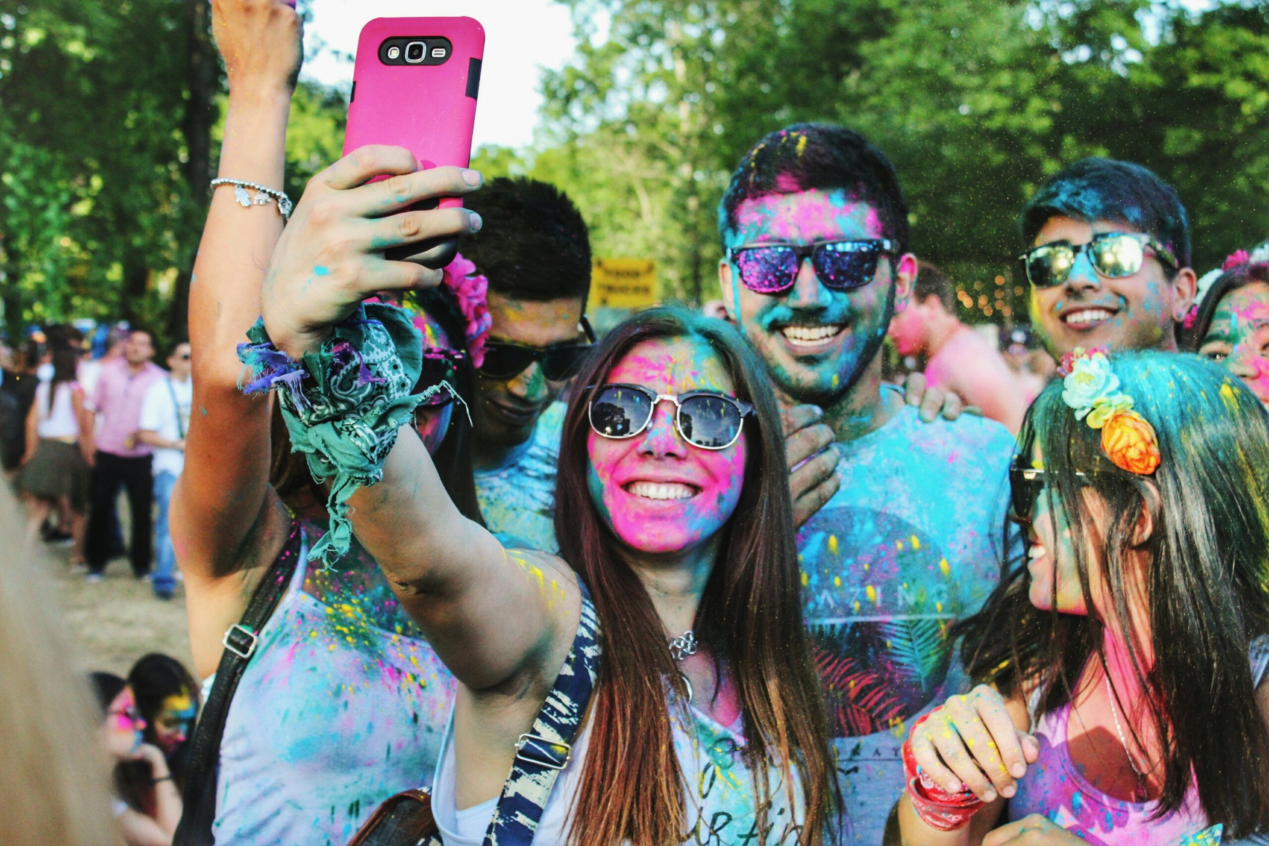 people taking a selfie after a fundraising walk a thon