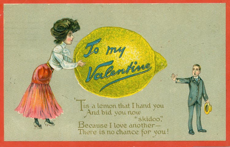 1900s Victorian vinegar valentine